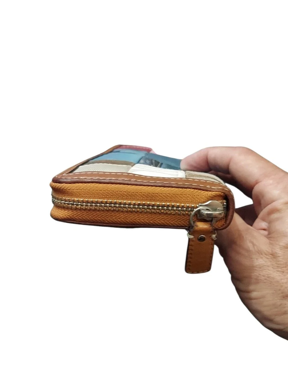 Coach Vintage Y2K Patchwork Canvas & Leather Wallet